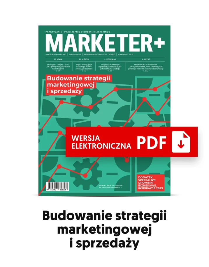 Budowanie strategii marketingowej i sprzedaży – „Marketer+” 5 (61) 2023