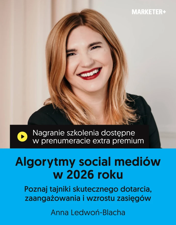 Szkolenie online „Algorytmy social mediów w 2026 roku. Poznaj tajniki skutecznego dotarcia, zaangażowania i wzrostu zasięgów” Prowadząca: Anna Ledwoń-Blacha