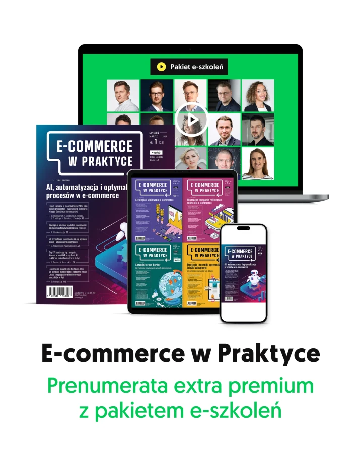 Prenumerata extra premium „E-commerce w Praktyce” z pakietem e-szkoleń i pełnym dostępem do archiwum