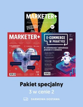 Pakiet specjalny „M+” i „EwP”: AI w marketingu i sprzedaży + AI, automatyzacja i optymalizacja procesów w e-commerce + Psychologia, emocje i zmysły w marketingu