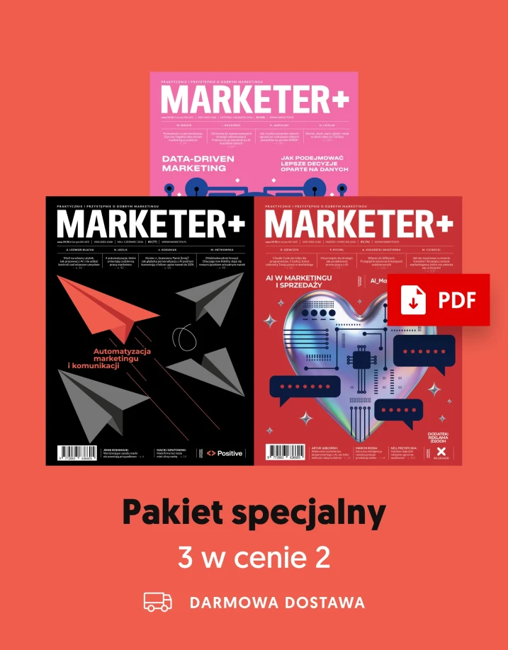 Pakiet specjalny „M+”: Automatyzacja marketingu i komunikacji + AI w marketingu i sprzedaży + Data-driven marketing