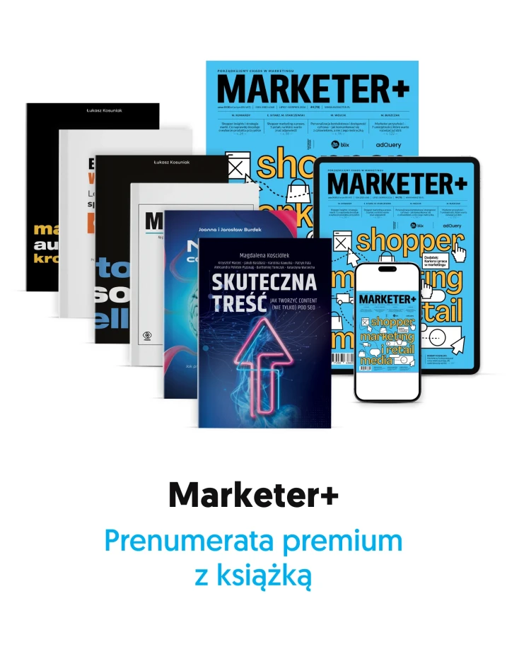 Prenumerata premium „Marketera+” z książką i pełnym dostępem do archiwum