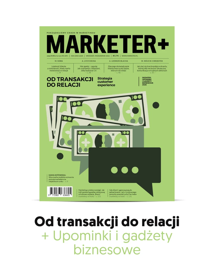 Od transakcji do relacji. Strategia customer experience + Upominki i gadżety biznesowe – „Marketer+” nr 5 (79) 2026