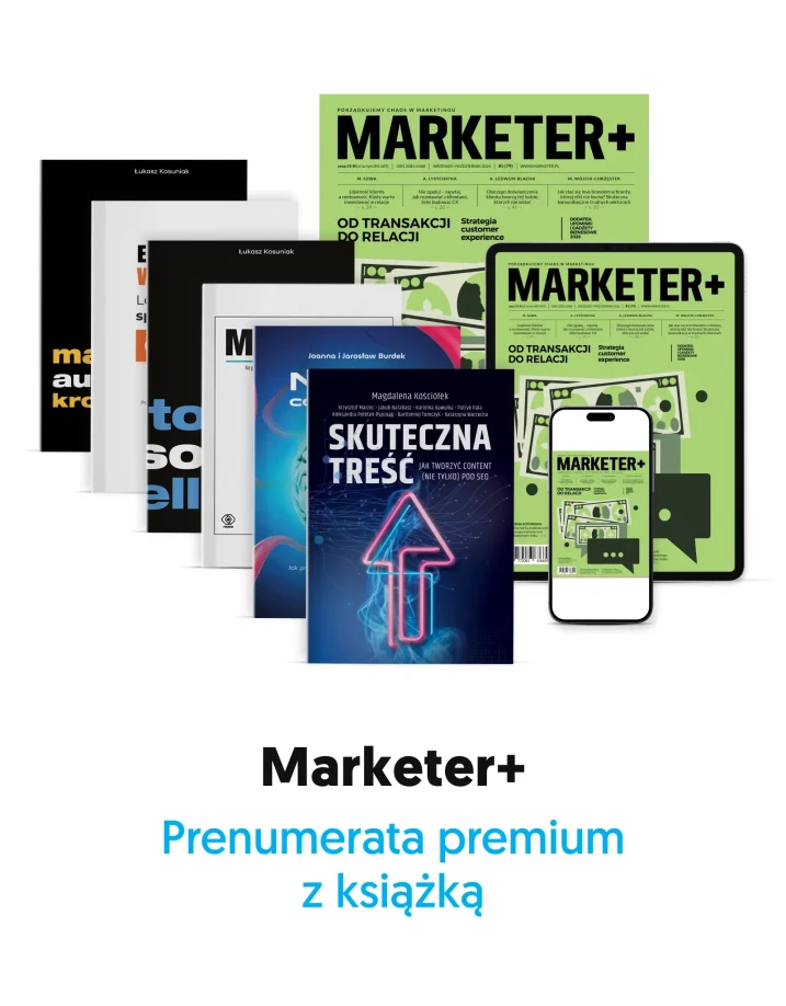 Prenumerata premium „Marketera+” z książką i pełnym dostępem do archiwum